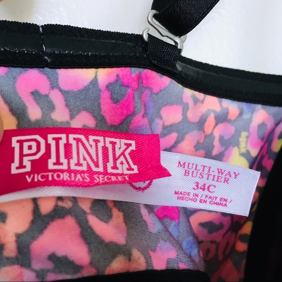 ⭐️Like New⭐️Victoria’s Secret PINK Leopard Bustier - Picture 3 of 5